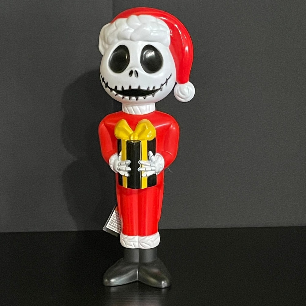 Disney Jack Skellington Blow Mold Figure Unisex OS Red New Light Up Sandy Claws